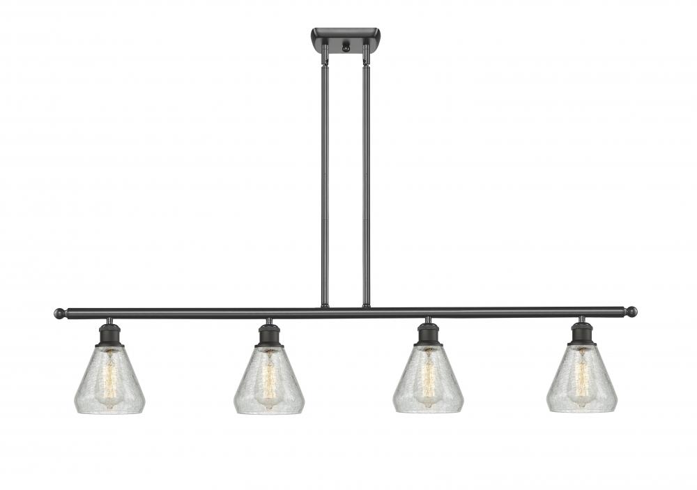 Conesus - 4 Light - 48 inch - Oil Rubbed Bronze - Stem hung - Island Light