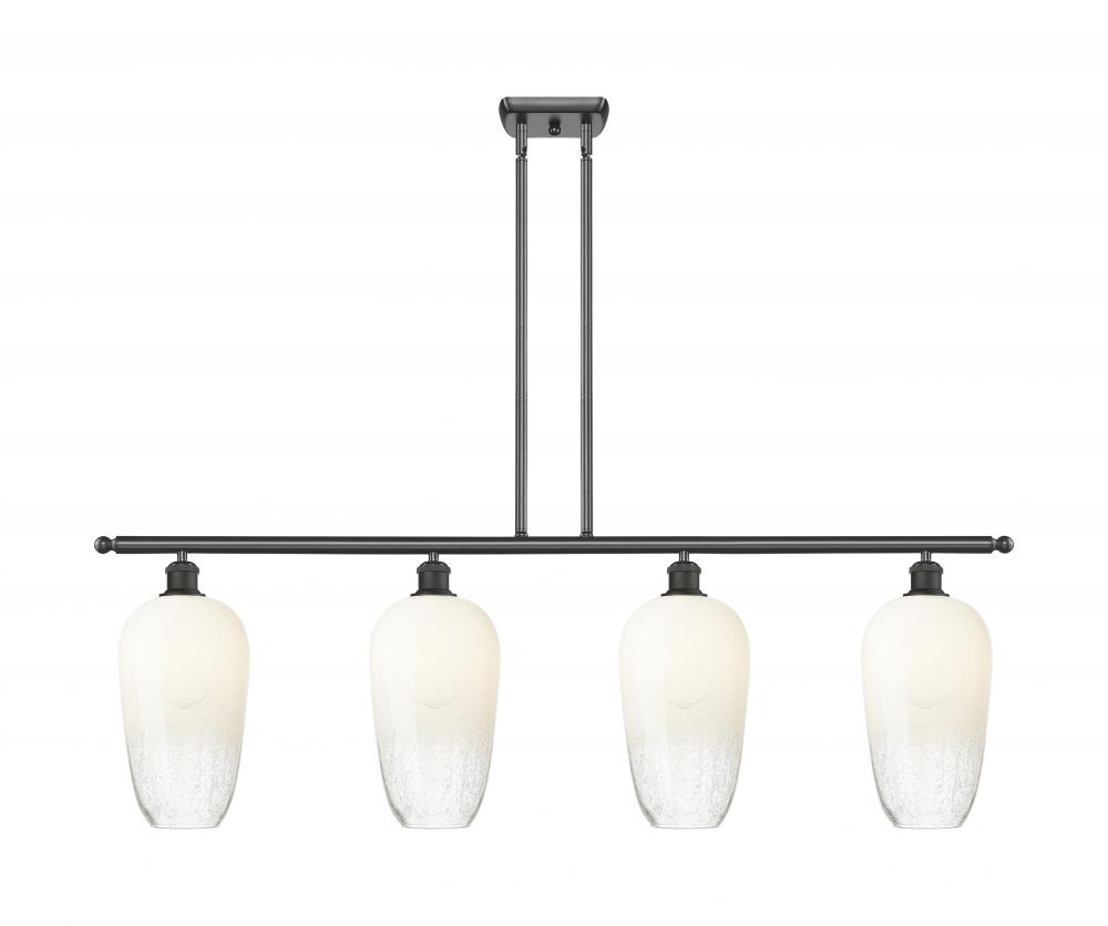 Brookhaven Flute - 4 Light - 48 inch - Oil Rubbed Bronze - Stem Hung - Island Light