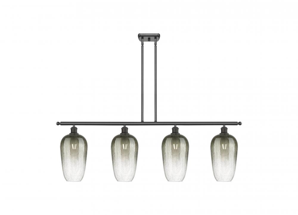 Brookhaven Flute - 4 Light - 48 inch - Oil Rubbed Bronze - Stem Hung - Island Light