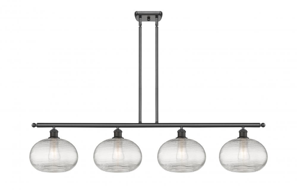 Ithaca - 4 Light - 48 inch - Oil Rubbed Bronze - Stem hung - Island Light