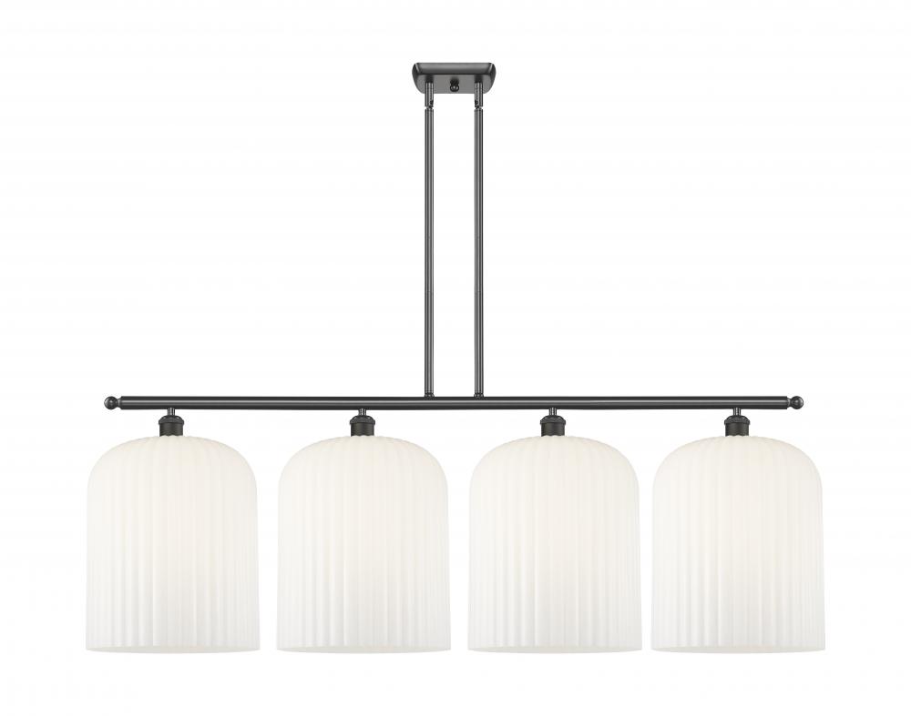 Bridal Veil - 4 Light - 48 inch - Oil Rubbed Bronze - Stem hung - Island Light