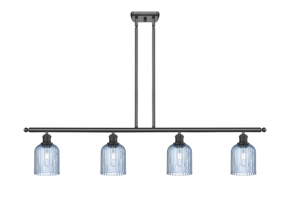 Bridal Veil - 4 Light - 48 inch - Oil Rubbed Bronze - Stem hung - Island Light