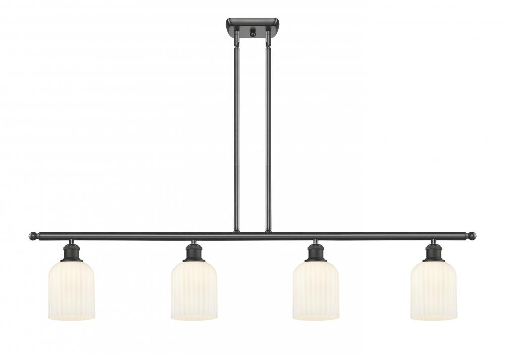 Bridal Veil - 4 Light - 48 inch - Oil Rubbed Bronze - Stem hung - Island Light