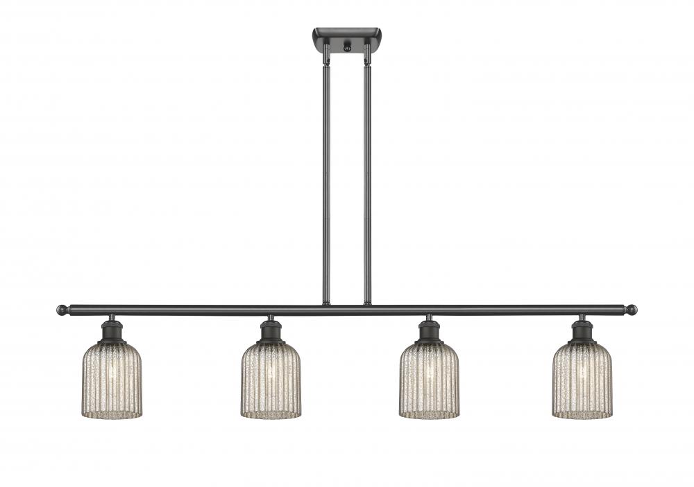 Bridal Veil - 4 Light - 48 inch - Oil Rubbed Bronze - Stem hung - Island Light