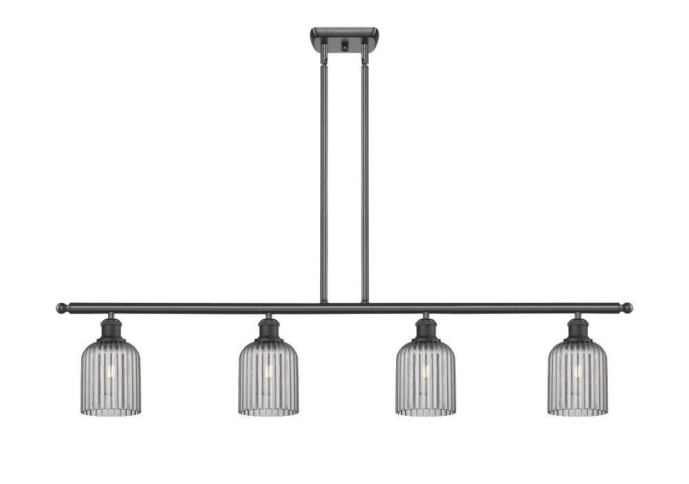 Bridal Veil - 4 Light - 48 inch - Oil Rubbed Bronze - Stem hung - Island Light