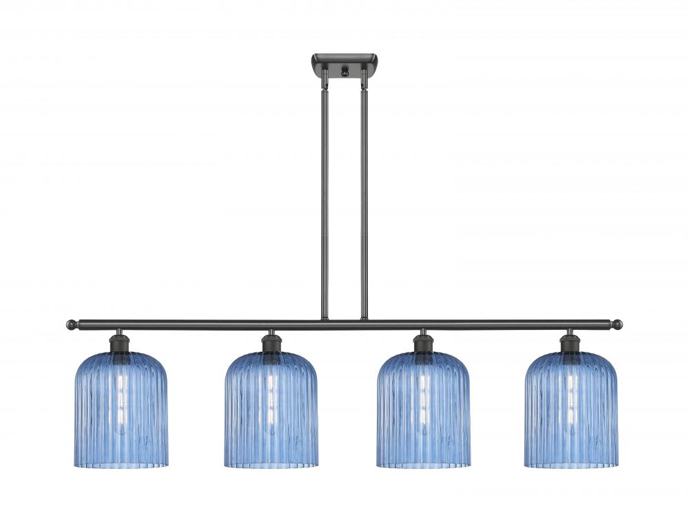 Bridal Veil - 4 Light - 48 inch - Oil Rubbed Bronze - Stem hung - Island Light