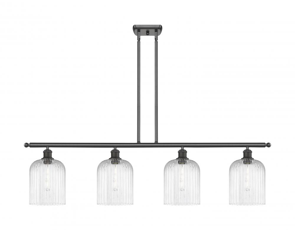 Bridal Veil - 4 Light - 48 inch - Oil Rubbed Bronze - Stem hung - Island Light