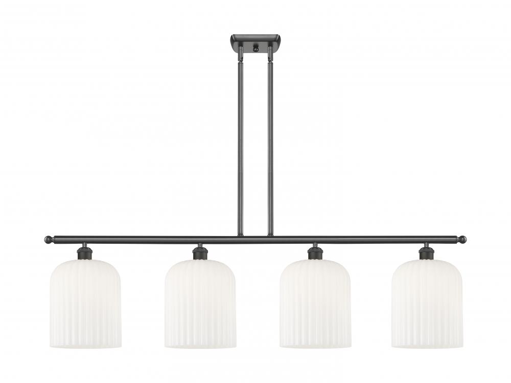 Bridal Veil - 4 Light - 48 inch - Oil Rubbed Bronze - Stem hung - Island Light