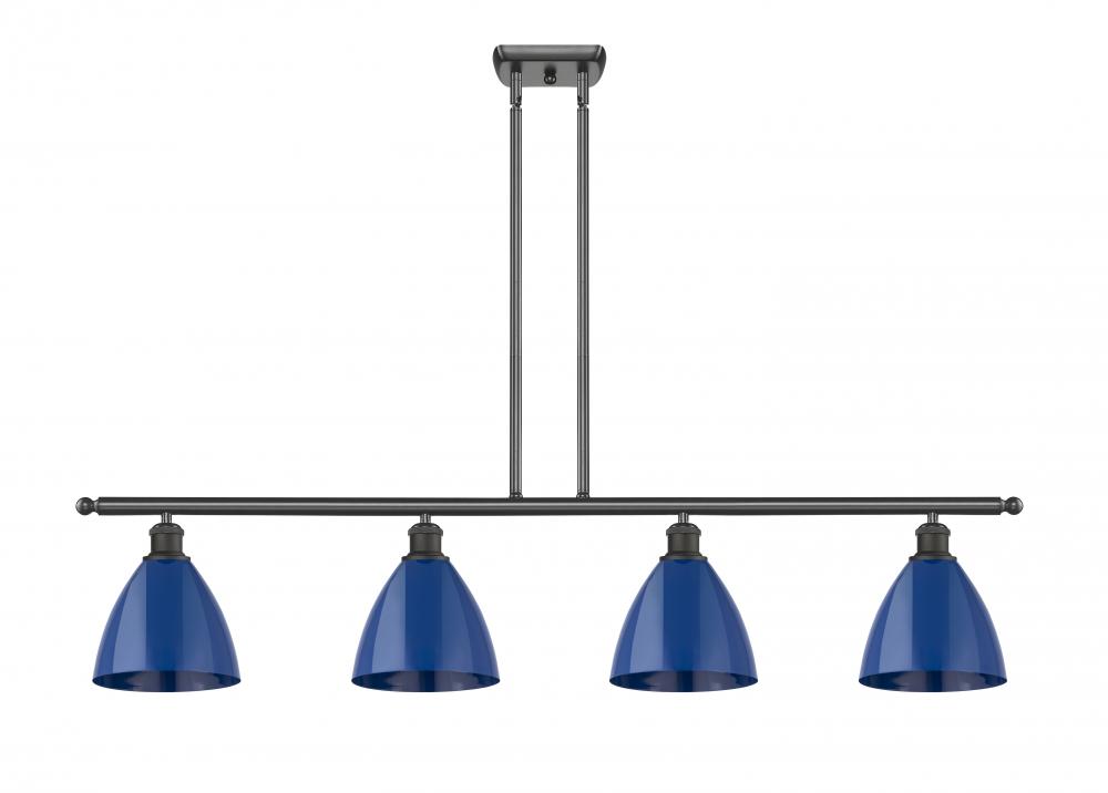 Plymouth - 4 Light - 48 inch - Oil Rubbed Bronze - Stem hung - Island Light