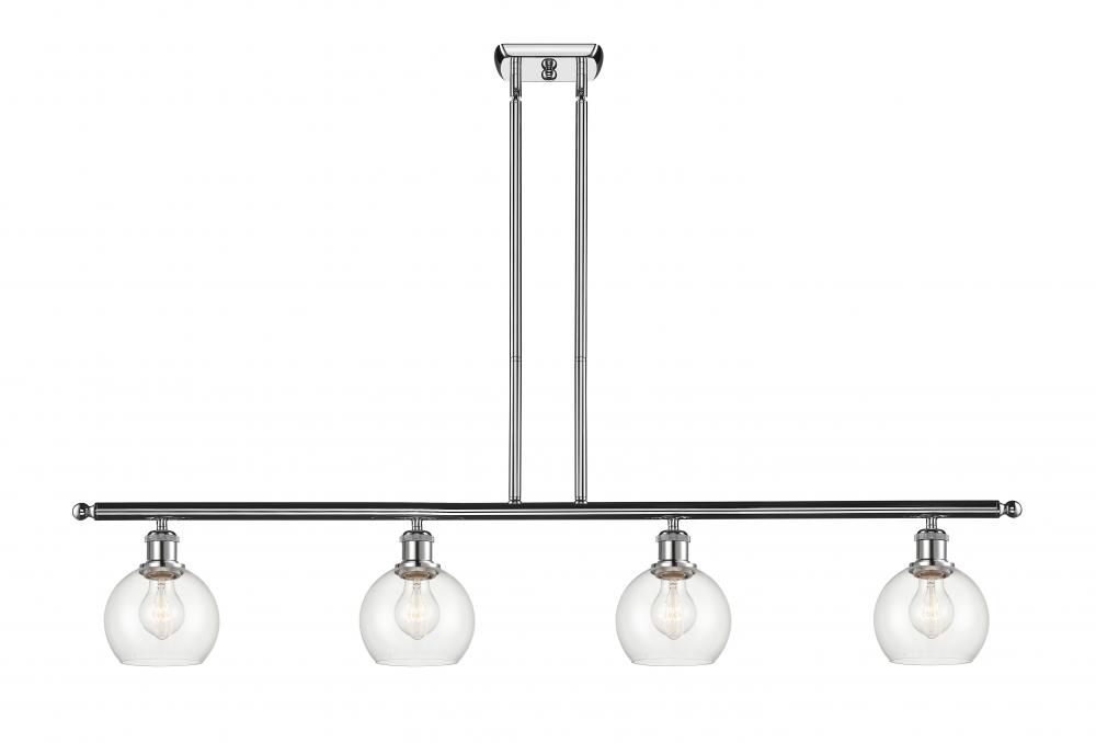 Athens - 4 Light - 48 inch - Polished Chrome - Stem hung - Island Light