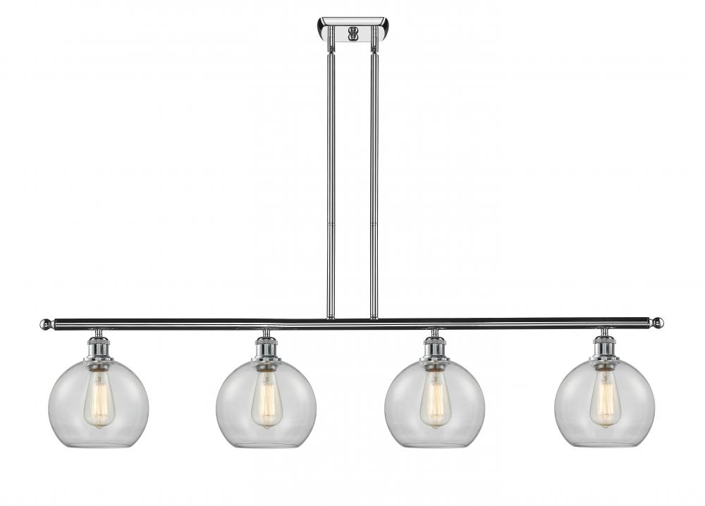 Athens - 4 Light - 48 inch - Polished Chrome - Stem hung - Island Light