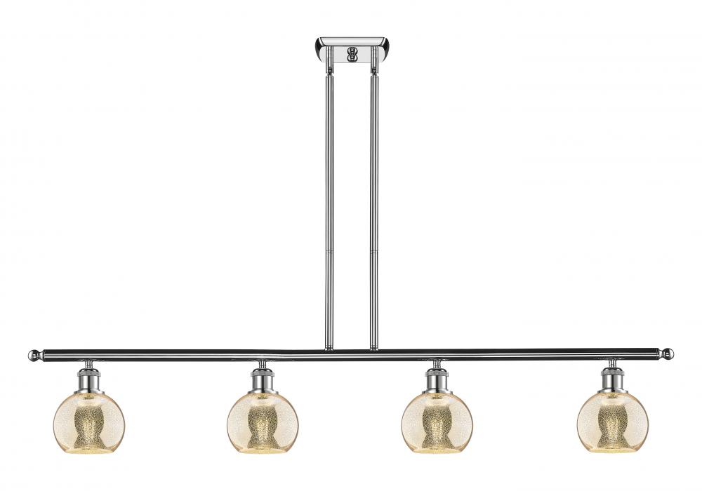 Athens - 4 Light - 48 inch - Polished Chrome - Stem hung - Island Light