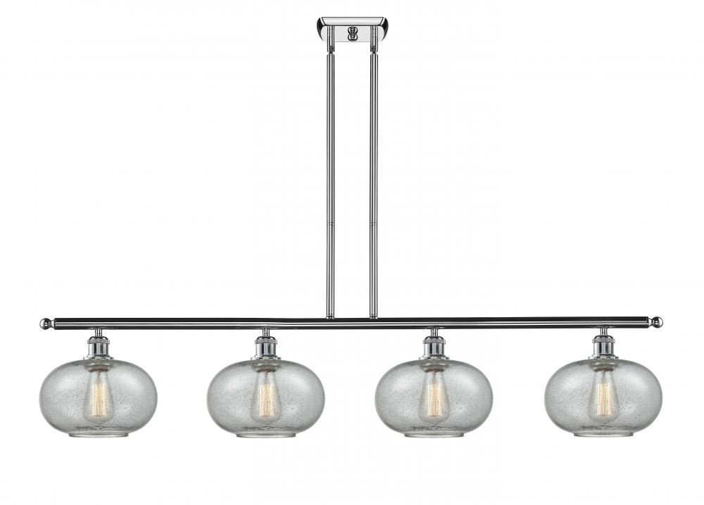 Gorham - 4 Light - 48 inch - Polished Chrome - Stem hung - Island Light