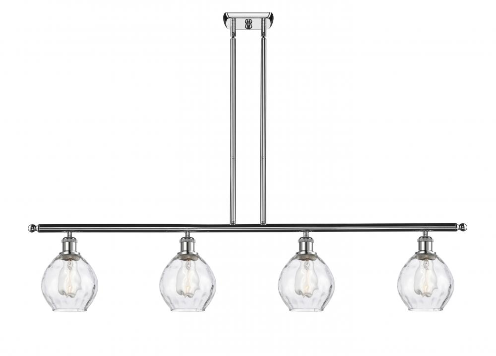 Waverly - 4 Light - 48 inch - Polished Chrome - Stem hung - Island Light