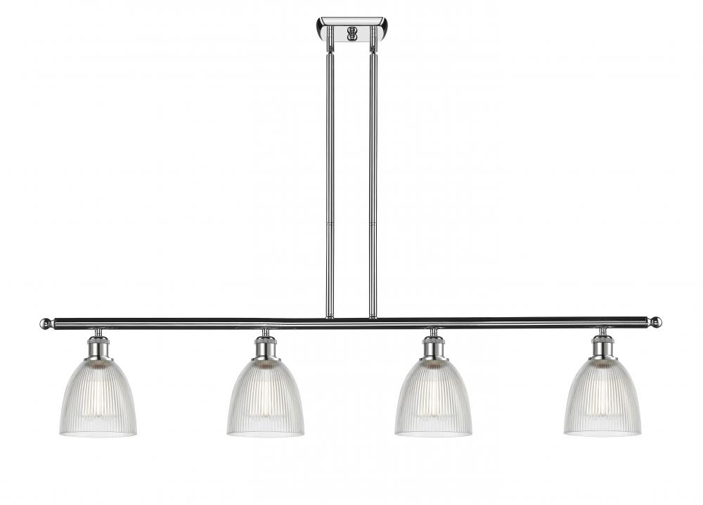 Castile - 4 Light - 48 inch - Polished Chrome - Stem hung - Island Light