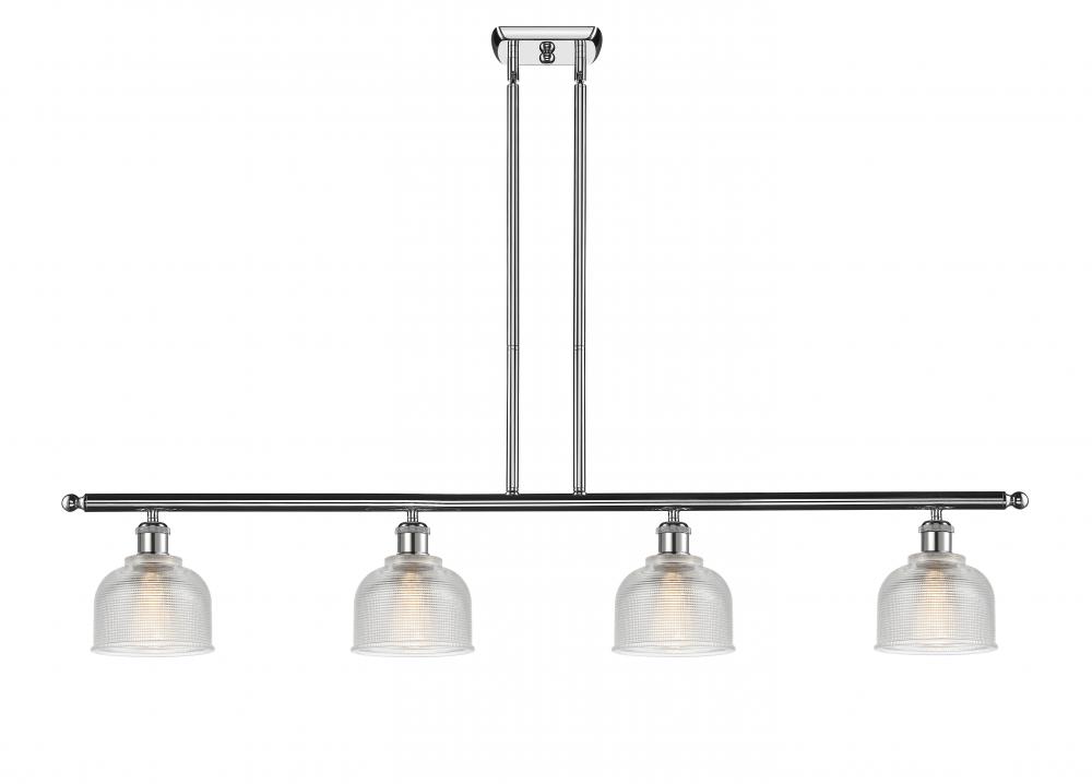 Dayton - 4 Light - 48 inch - Polished Chrome - Stem hung - Island Light