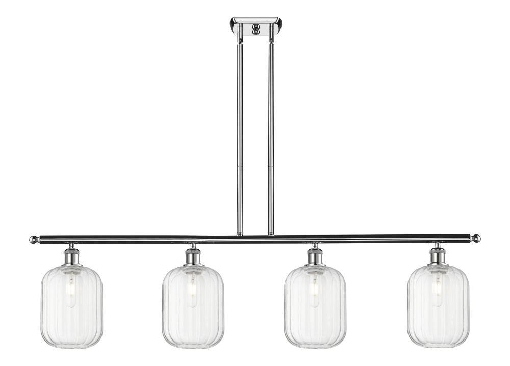 Preston Cylinder - 4 Light - 48 inch - Polished Chrome - Stem Hung - Island Light