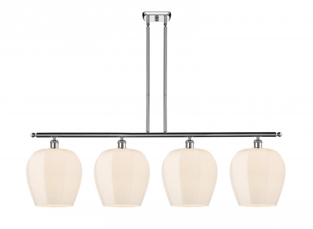 Norfolk - 4 Light - 50 inch - Polished Chrome - Stem hung - Island Light