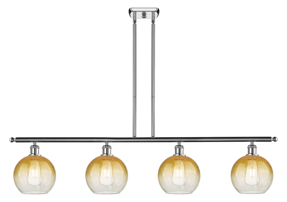 Brookhaven Globe - 4 Light - 48 inch - Polished Chrome - Stem Hung - Island Light