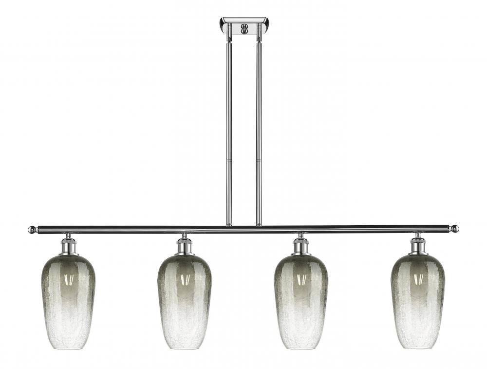 Brookhaven Flute - 4 Light - 48 inch - Polished Chrome - Stem Hung - Island Light