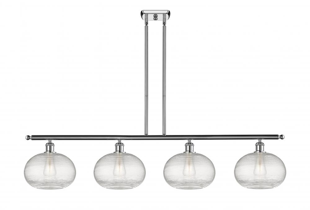 Ithaca - 4 Light - 48 inch - Polished Chrome - Stem hung - Island Light