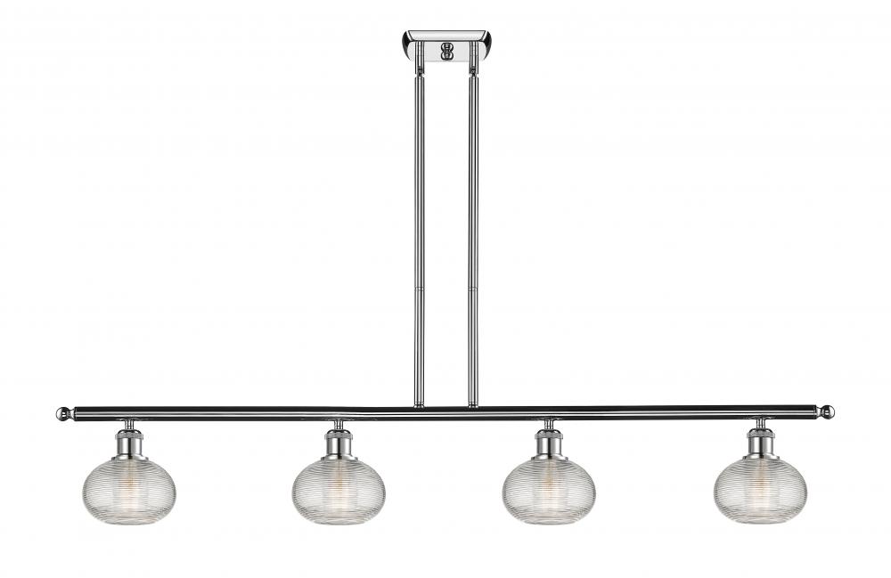 Ithaca - 4 Light - 48 inch - Polished Chrome - Stem hung - Island Light