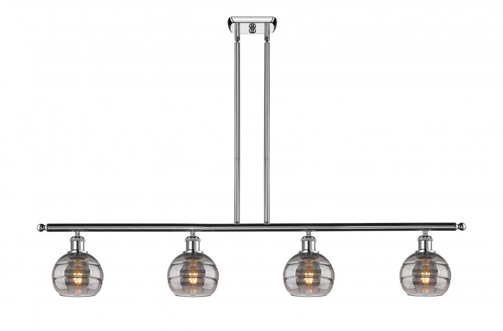 Rochester - 4 Light - 48 inch - Polished Chrome - Stem hung - Island Light