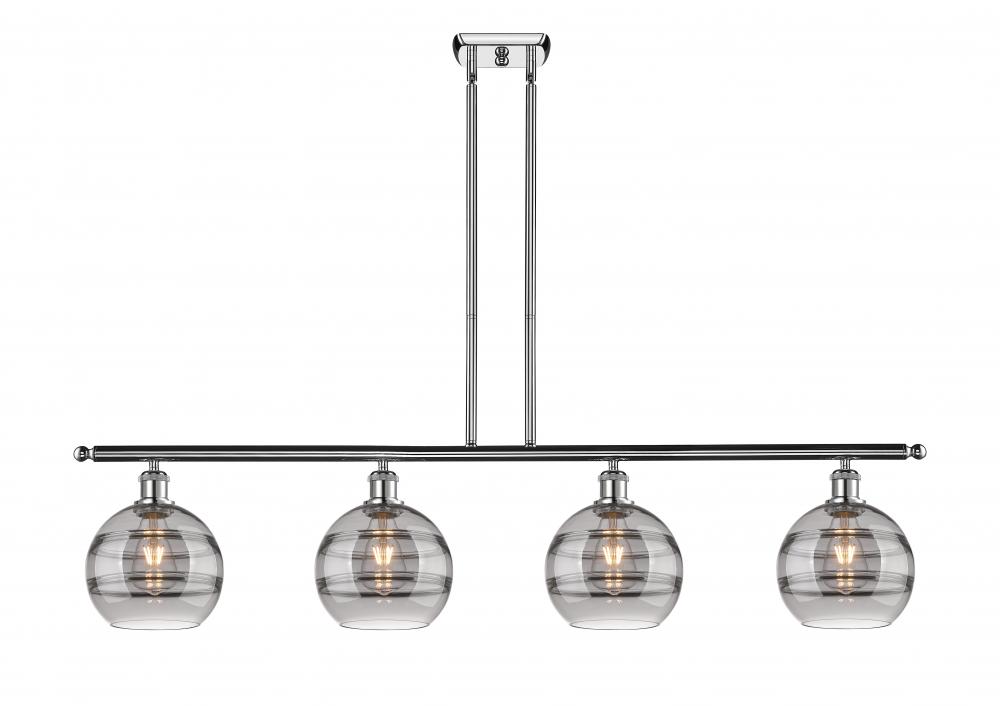 Rochester - 4 Light - 48 inch - Polished Chrome - Stem hung - Island Light