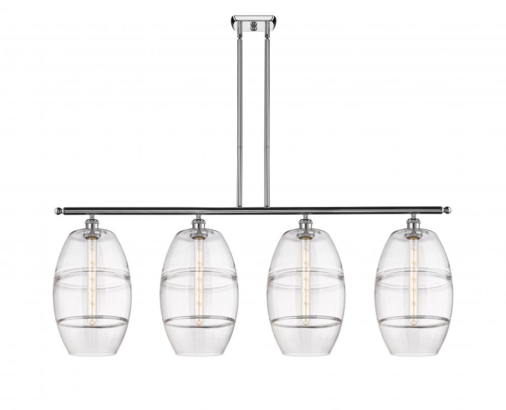 Vaz - 4 Light - 48 inch - Polished Chrome - Stem hung - Island Light