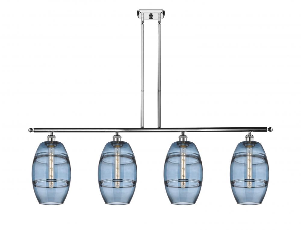 Vaz - 4 Light - 48 inch - Polished Chrome - Stem hung - Island Light