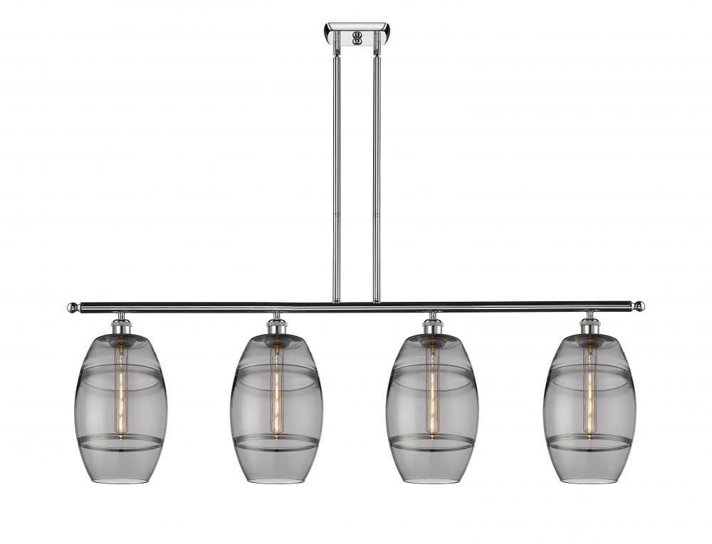 Vaz - 4 Light - 48 inch - Polished Chrome - Stem hung - Island Light