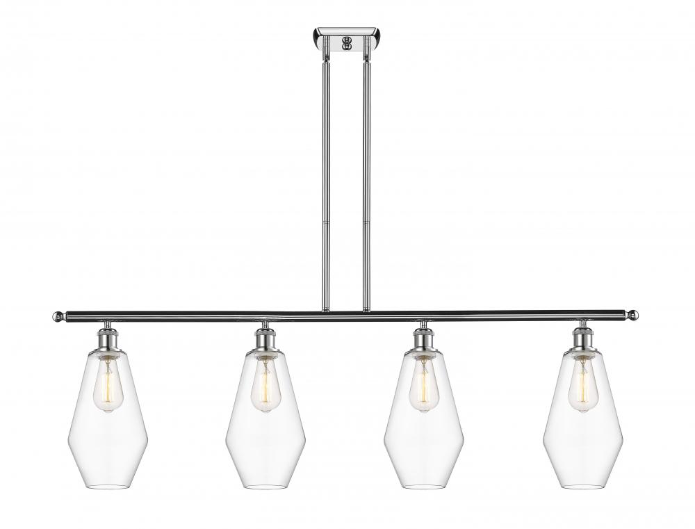 Cindyrella - 4 Light - 48 inch - Polished Chrome - Stem hung - Island Light