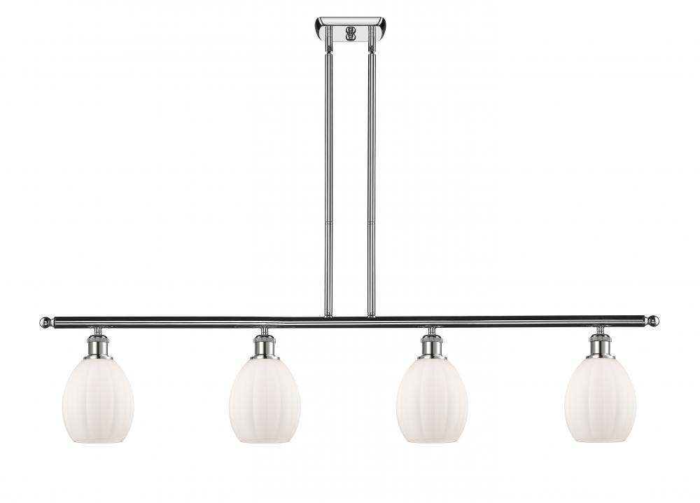 Eaton - 4 Light - 48 inch - Polished Chrome - Stem hung - Island Light