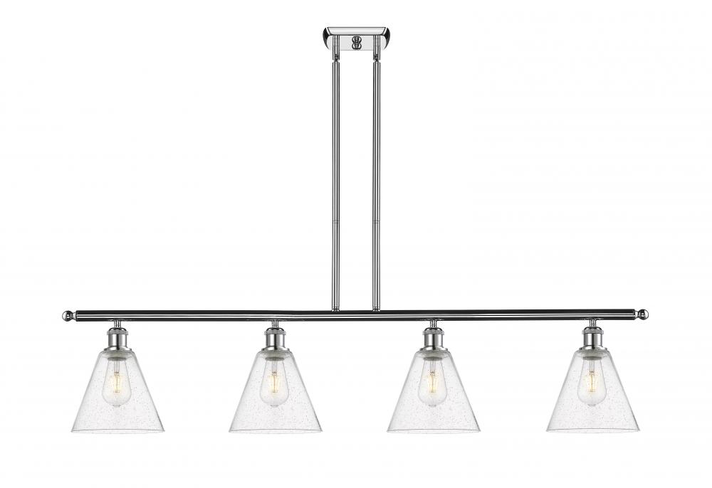 Berkshire - 4 Light - 48 inch - Polished Chrome - Stem hung - Island Light