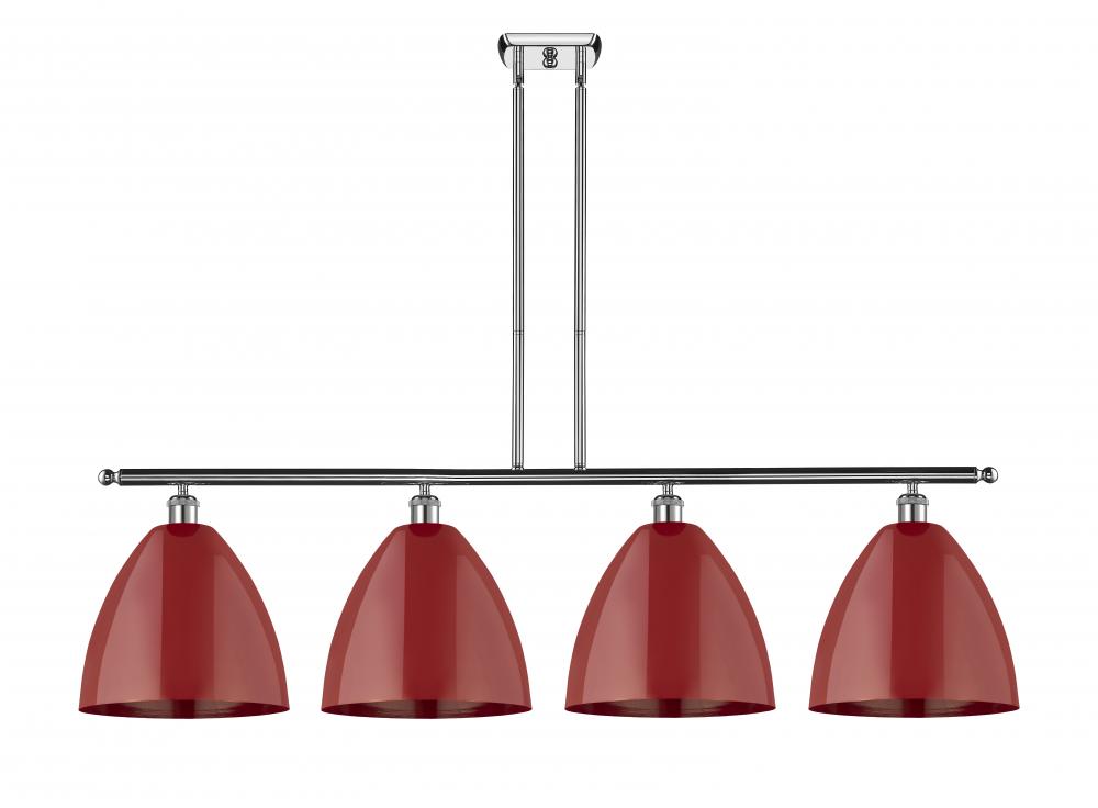 Plymouth - 4 Light - 50 inch - Polished Chrome - Stem hung - Island Light