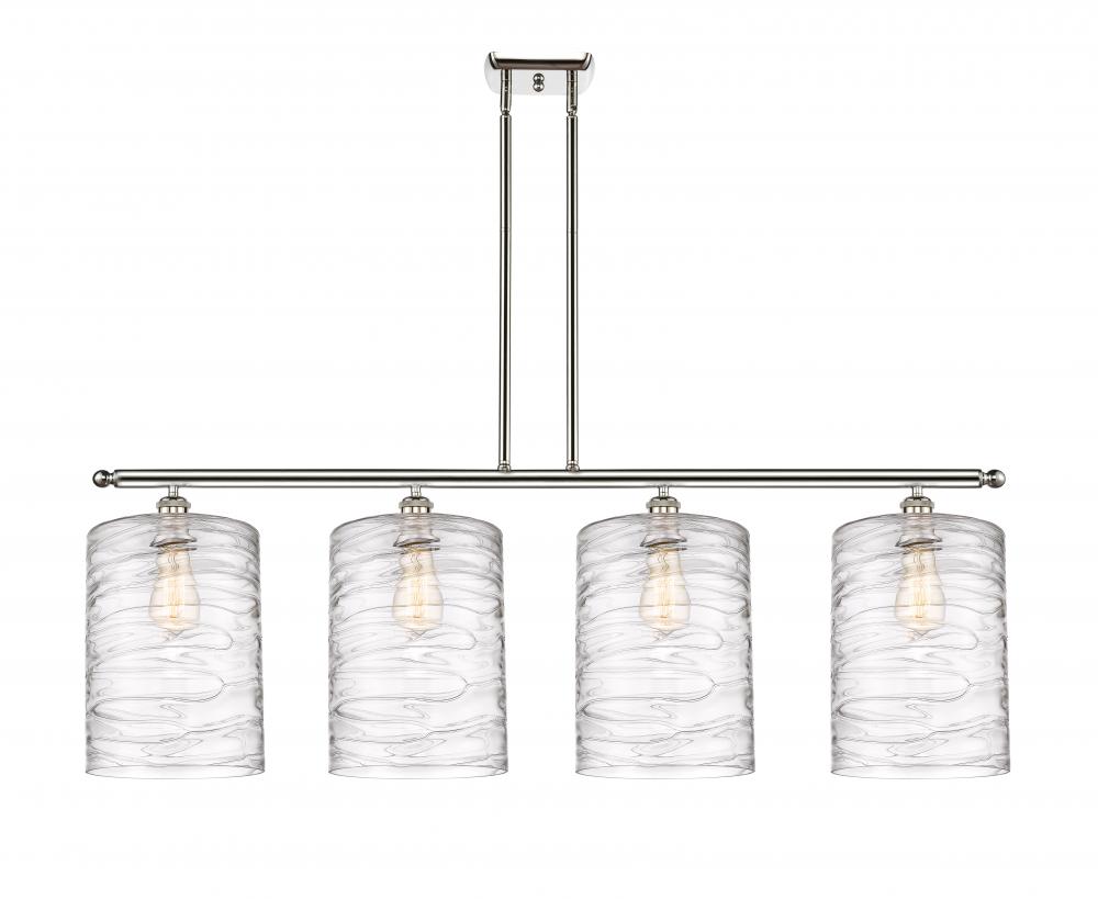 Cobbleskill - 4 Light - 48 inch - Polished Nickel - Stem hung - Island Light