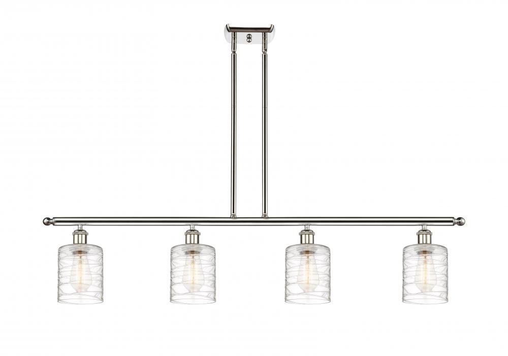Cobbleskill - 4 Light - 48 inch - Polished Nickel - Stem hung - Island Light