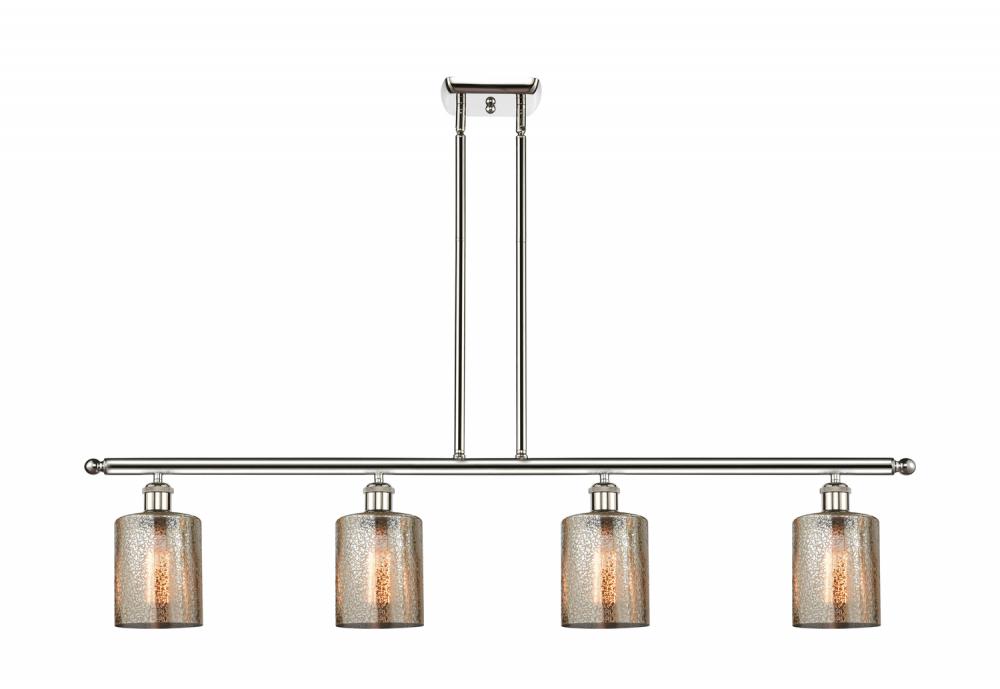 Cobbleskill - 4 Light - 48 inch - Polished Nickel - Stem hung - Island Light