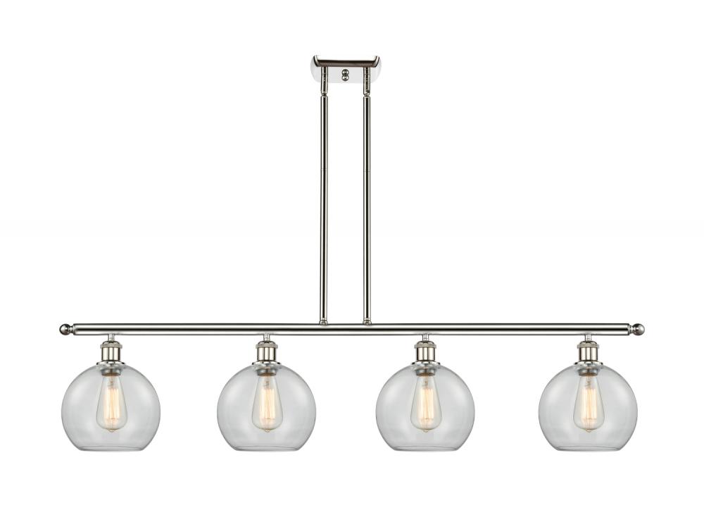 Athens - 4 Light - 48 inch - Polished Nickel - Stem hung - Island Light