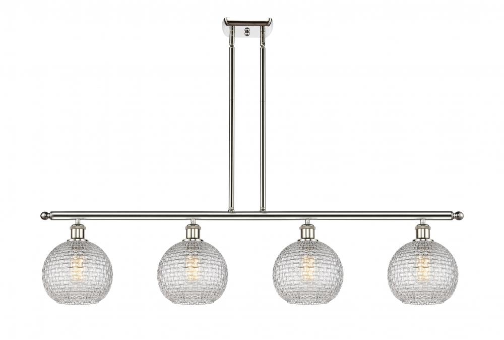 Athens - 4 Light - 48 inch - Polished Nickel - Stem hung - Island Light