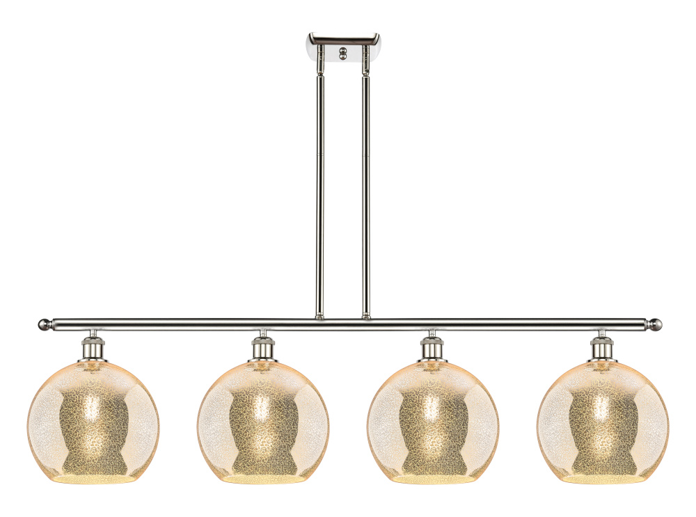 Athens - 4 Light - 48 inch - Polished Nickel - Stem Hung - Island Light