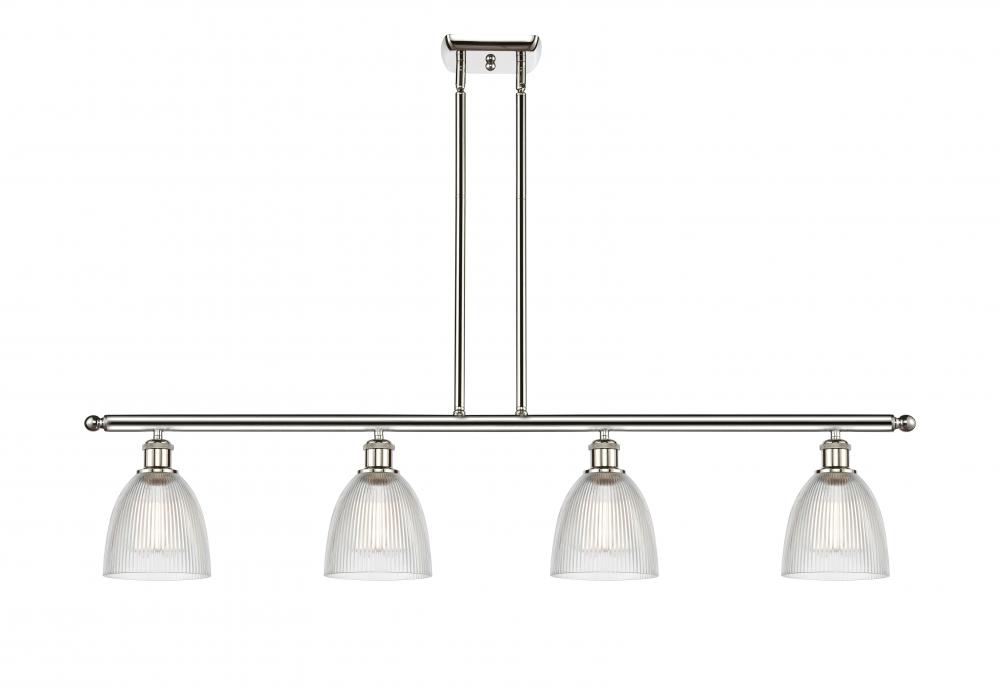 Castile - 4 Light - 48 inch - Polished Nickel - Stem hung - Island Light