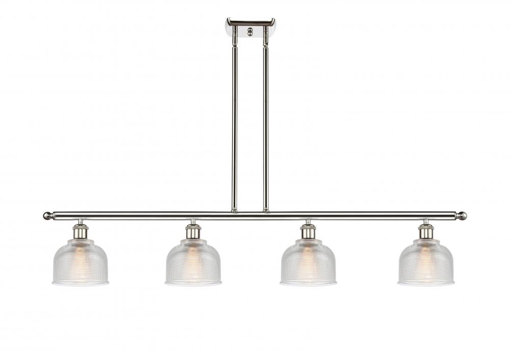 Dayton - 4 Light - 48 inch - Polished Nickel - Stem hung - Island Light