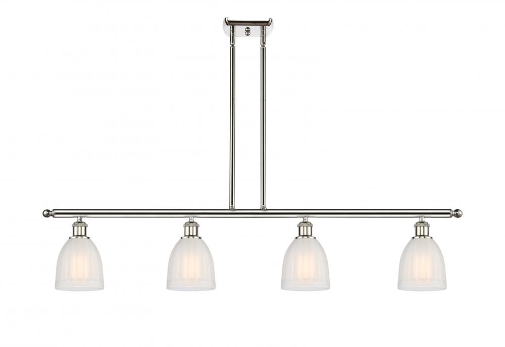 Brookfield - 4 Light - 48 inch - Polished Nickel - Stem hung - Island Light