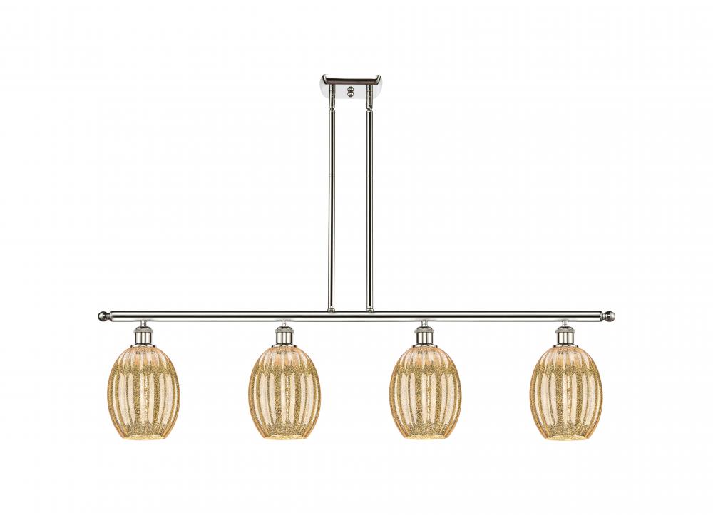 Preston Bulb - 4 Light - 48 inch - Polished Nickel - Stem Hung - Island Light