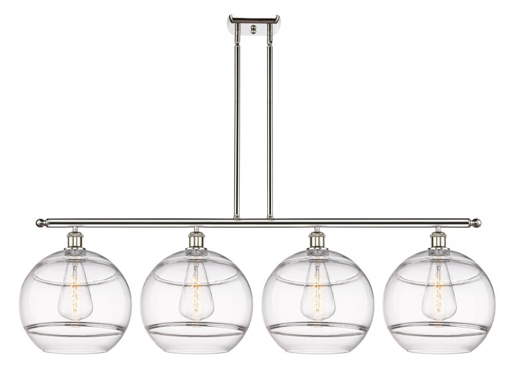 Rochester - 4 Light - 50 inch - Polished Nickel - Stem hung - Island Light