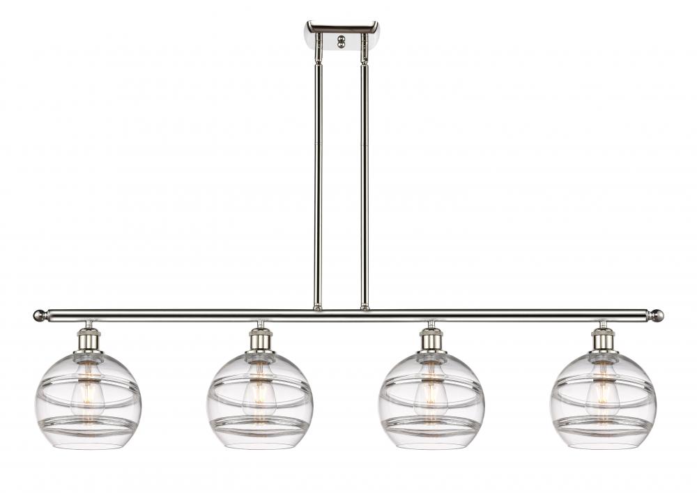 Rochester - 4 Light - 48 inch - Polished Nickel - Stem hung - Island Light