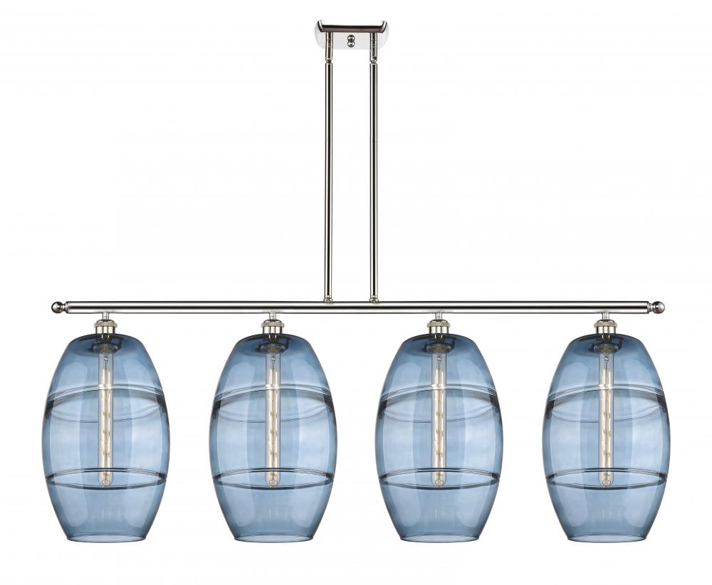 Vaz - 4 Light - 48 inch - Polished Nickel - Stem hung - Island Light