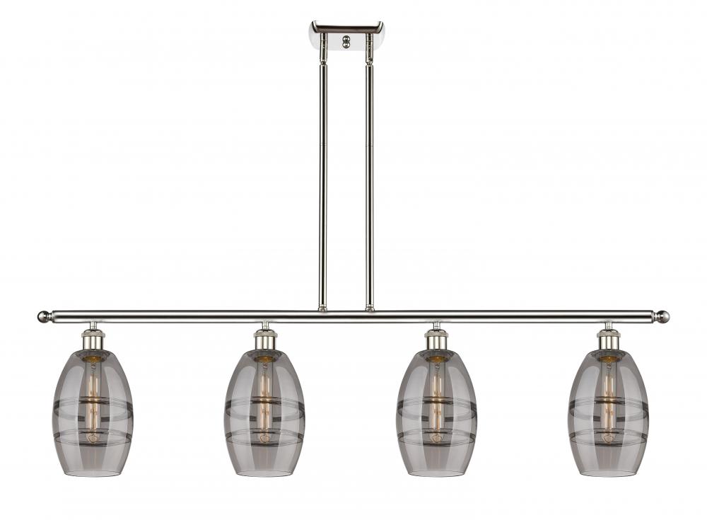 Vaz - 4 Light - 48 inch - Polished Nickel - Stem hung - Island Light