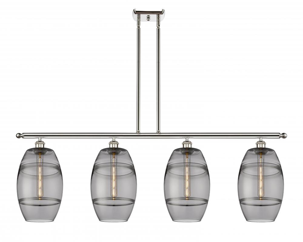 Vaz - 4 Light - 48 inch - Polished Nickel - Stem hung - Island Light